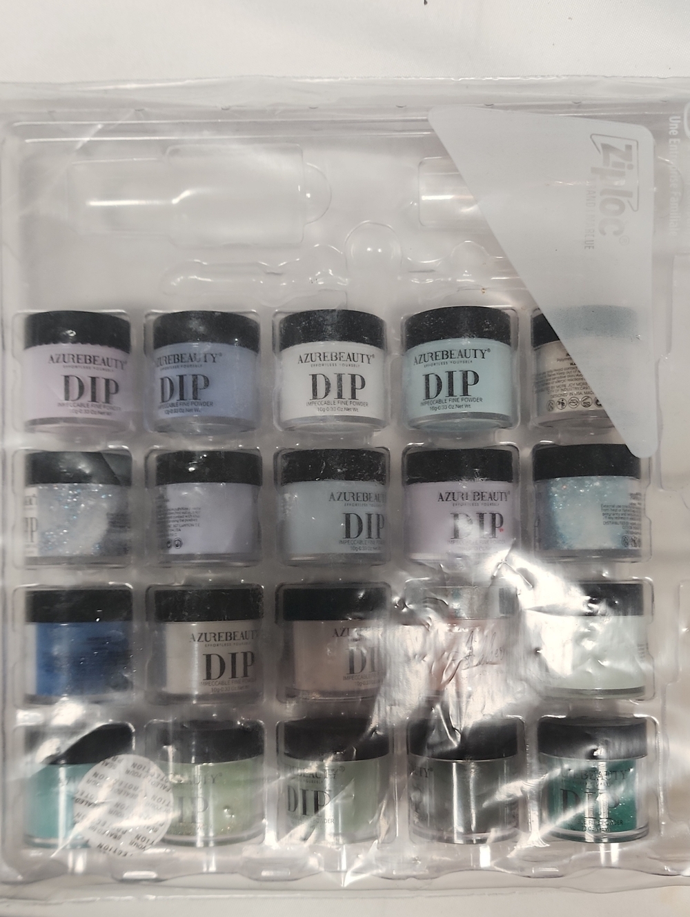 Dip Powder Nail Color Set - Pastel Blues & Greens